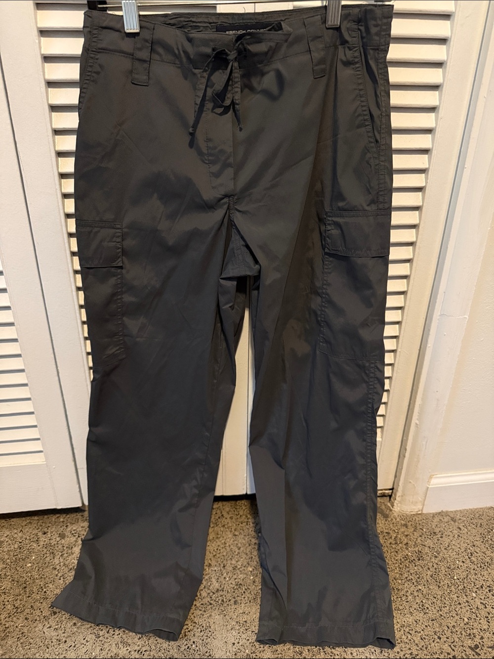 French Connection Black Wide-Leg Cargo Pants